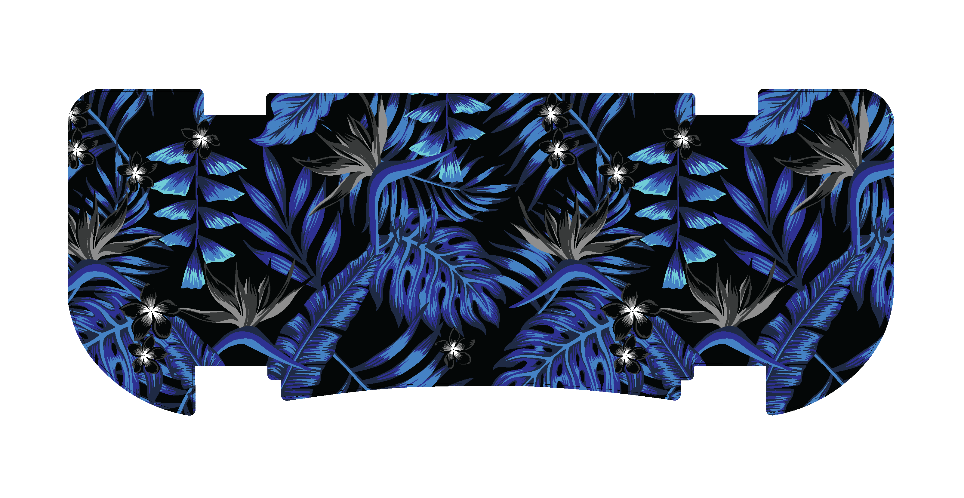 Blue Hibiscus Paradise Rear Step Mat