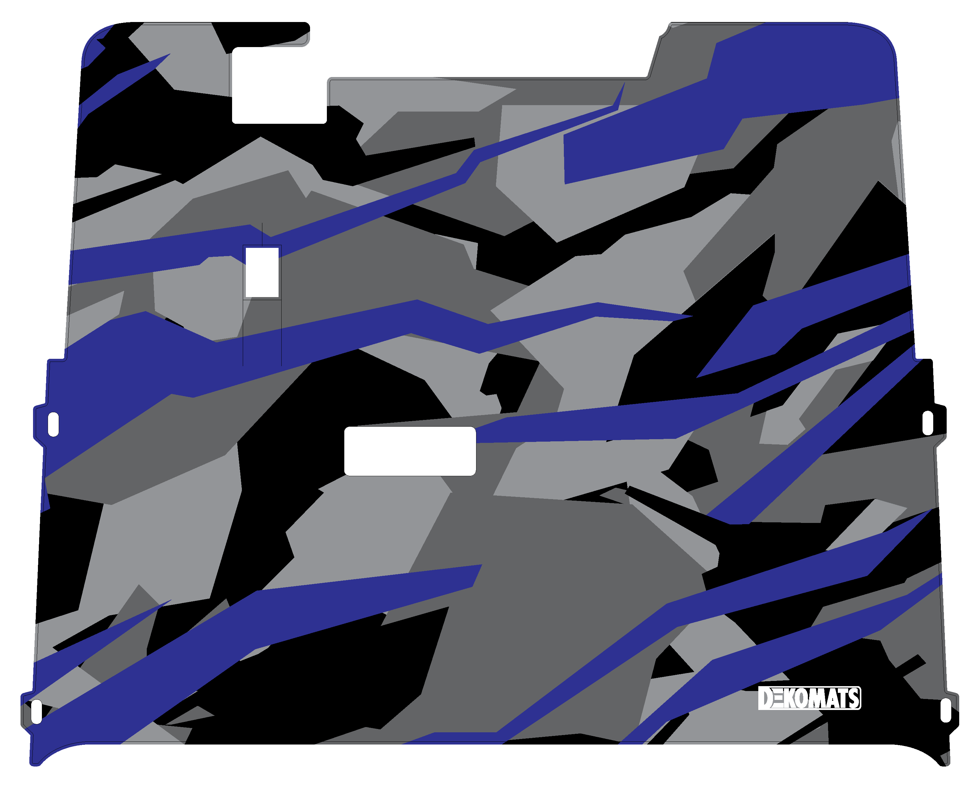 Blue Abstract Camo