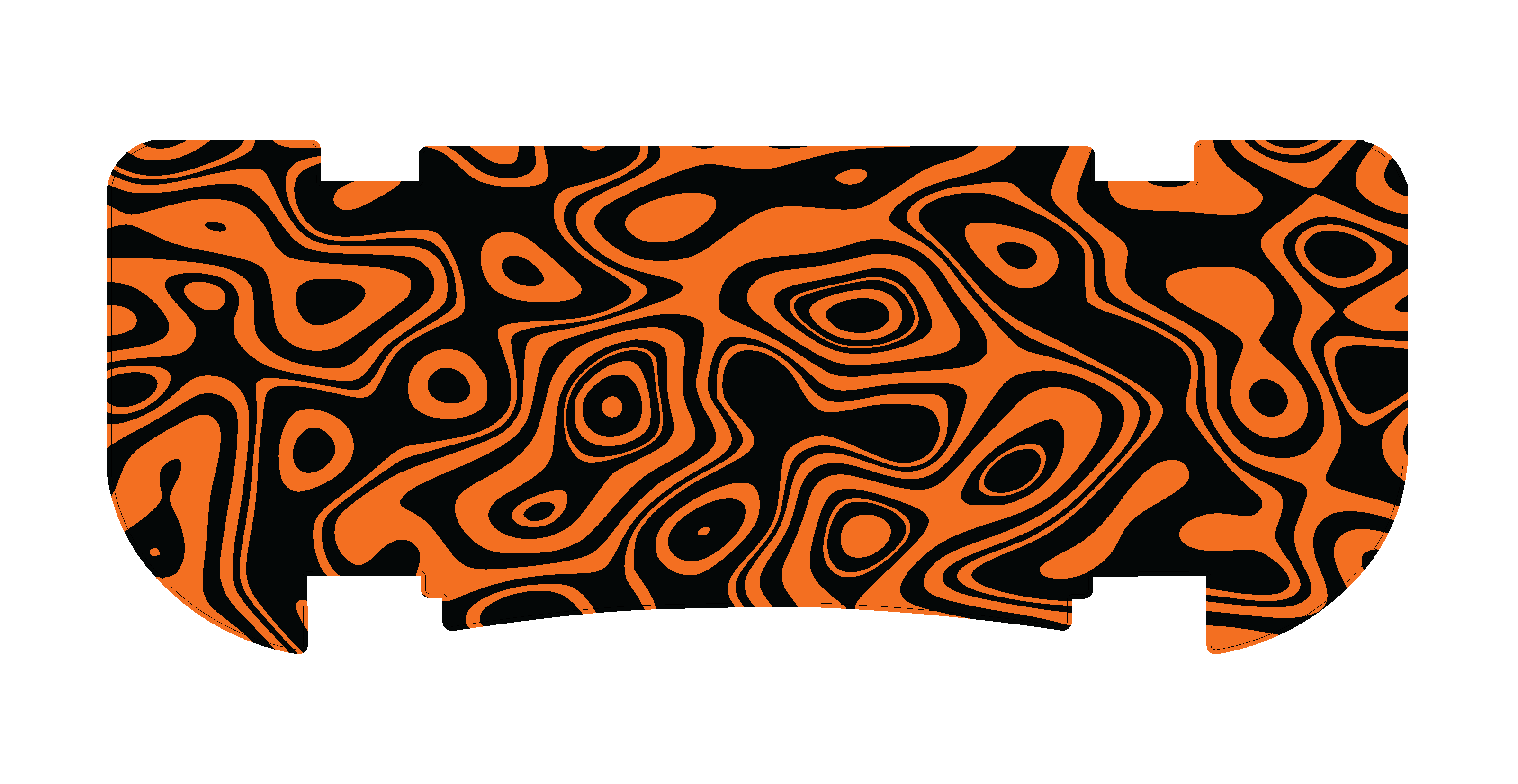 Orange Topo Rear Step Mat