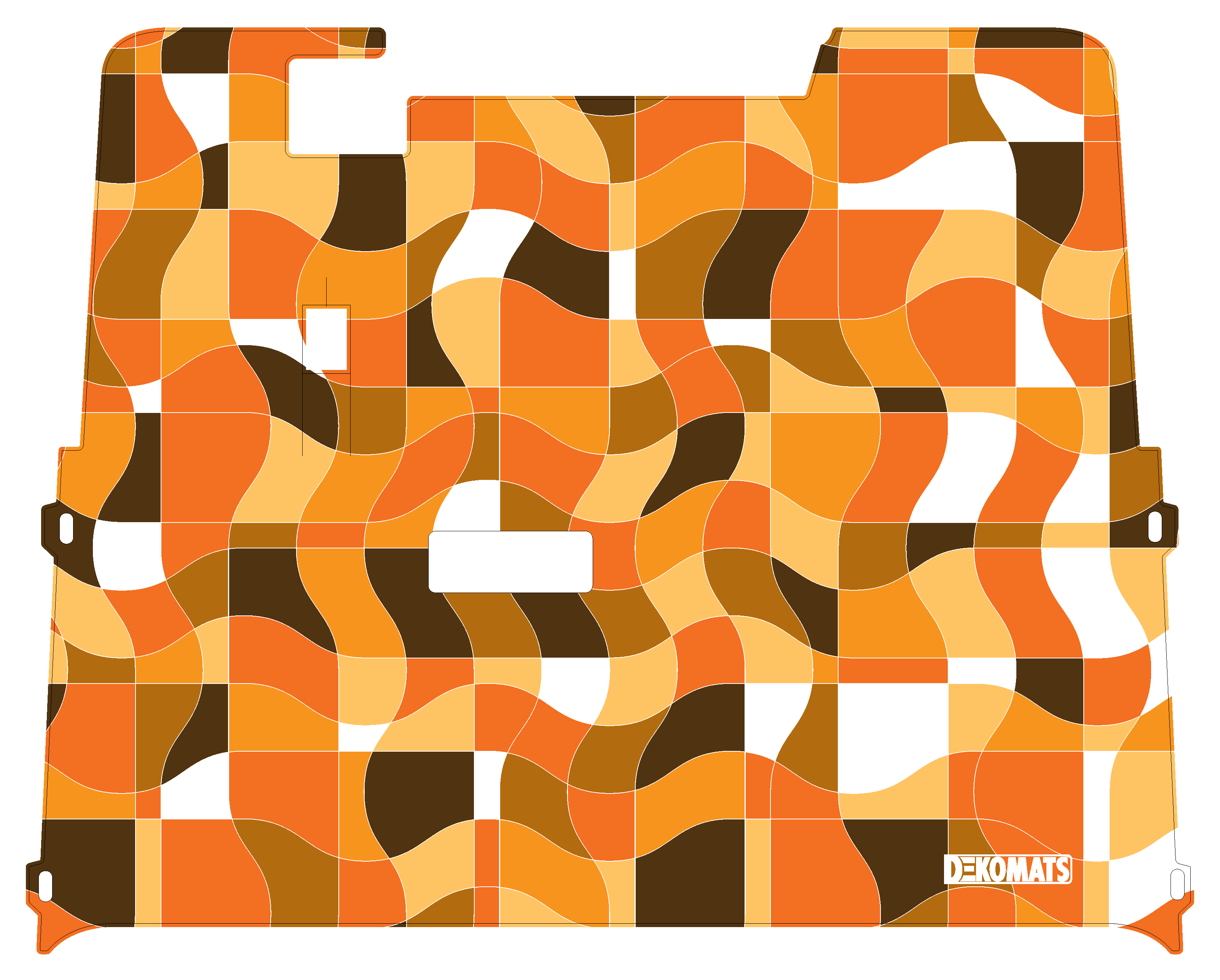 Orange Geometric