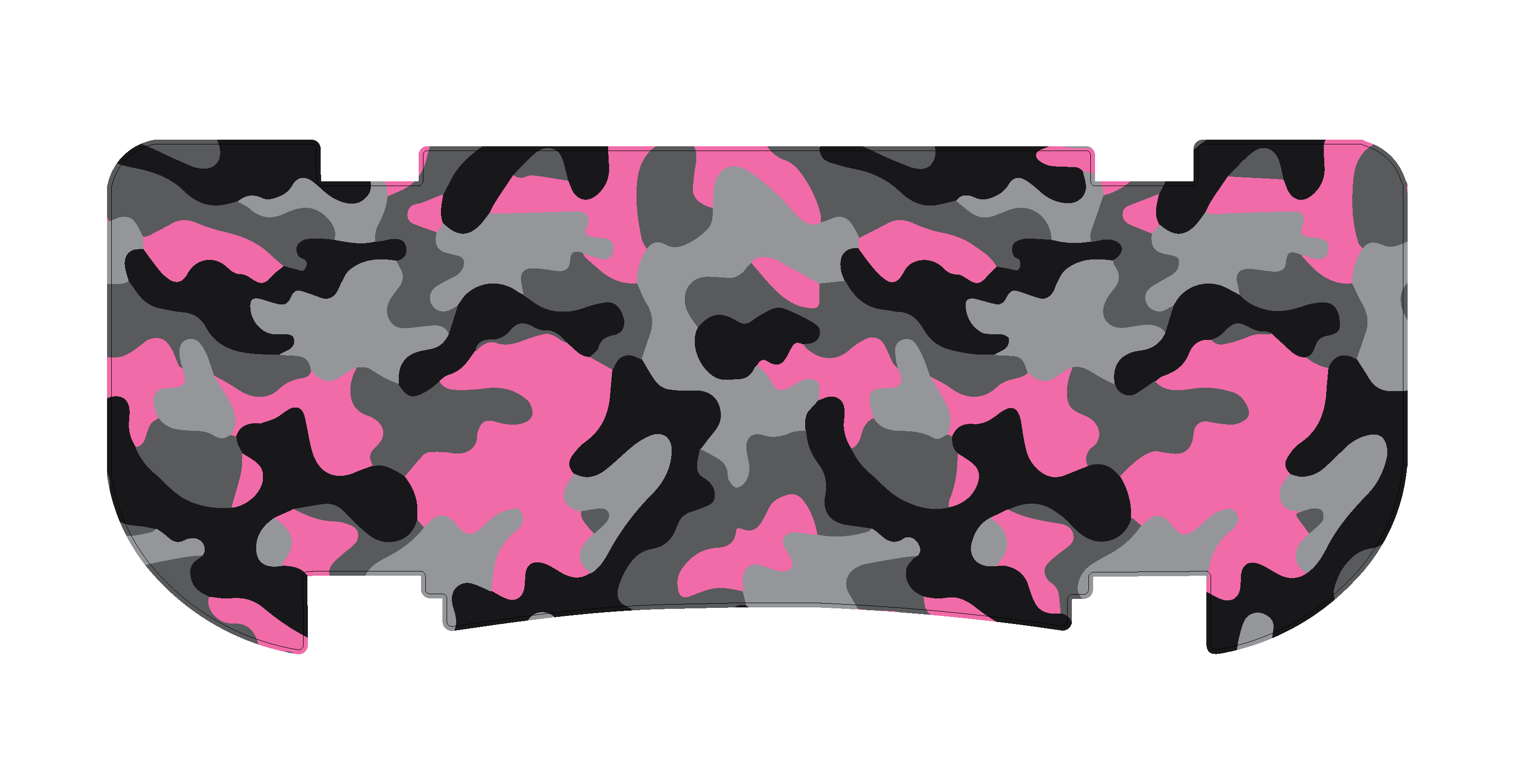 Pink Camo Rear Step Mat