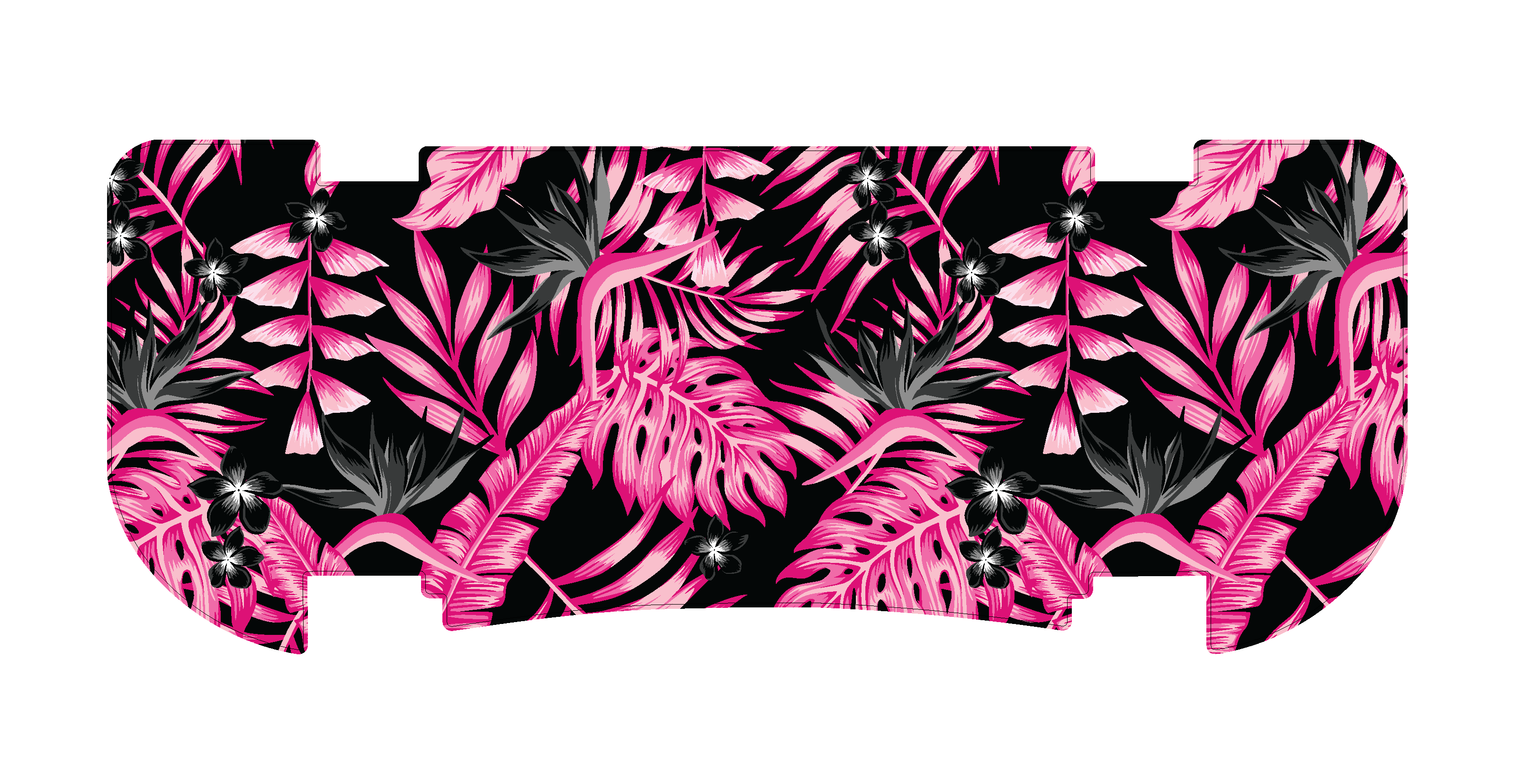 Pink Hibiscus Paradise Rear Step Mat