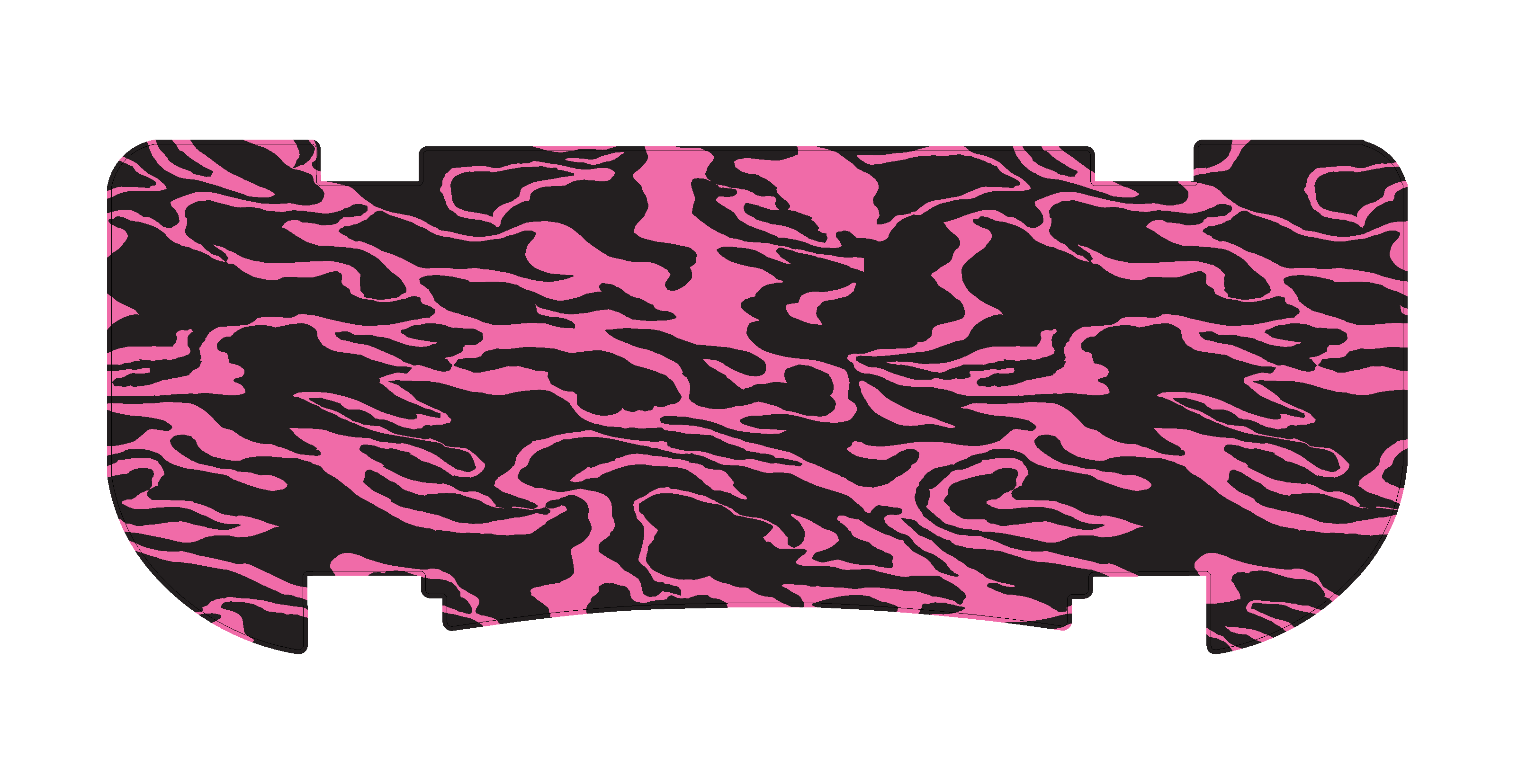 Pink Modern Camo Rear Step Mat