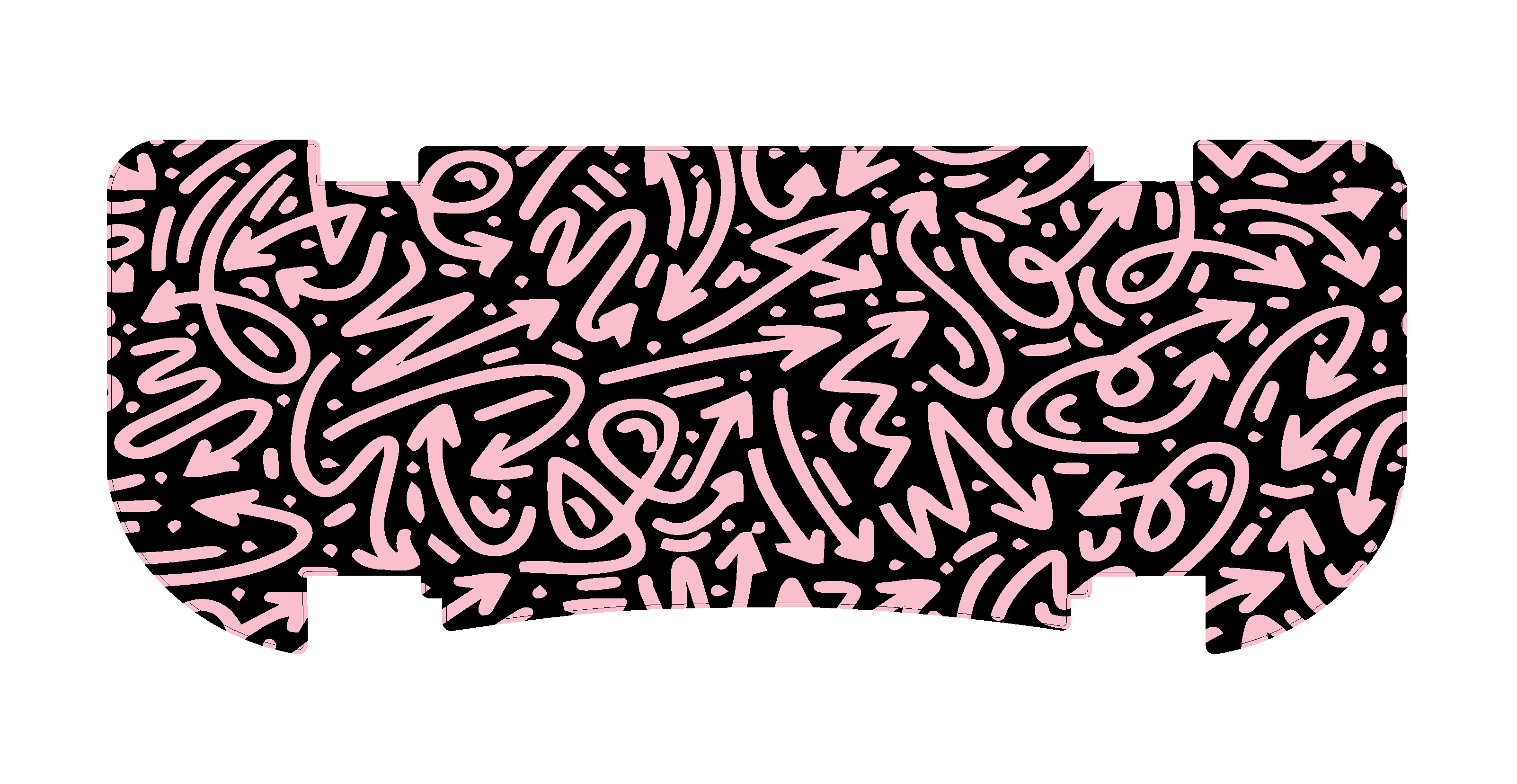 Pink Pen N' Paper Rear Step Mat