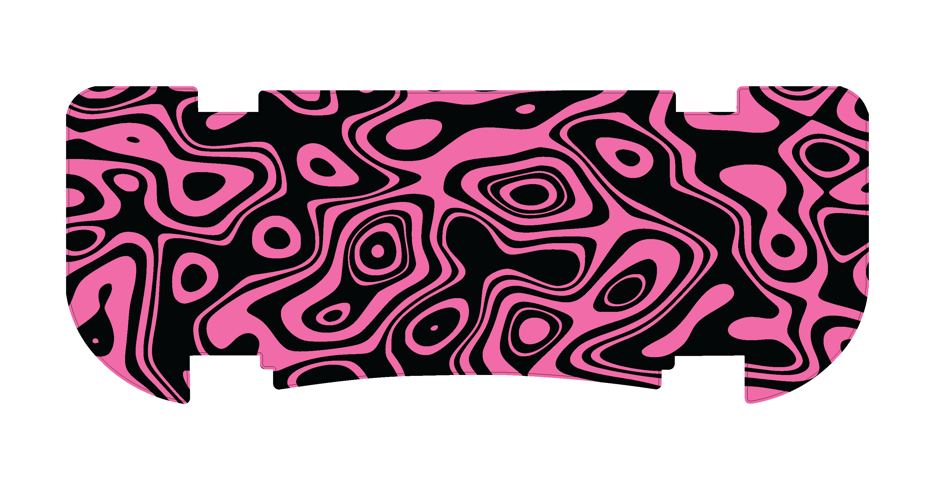 Pink Topo Rear Step Mat