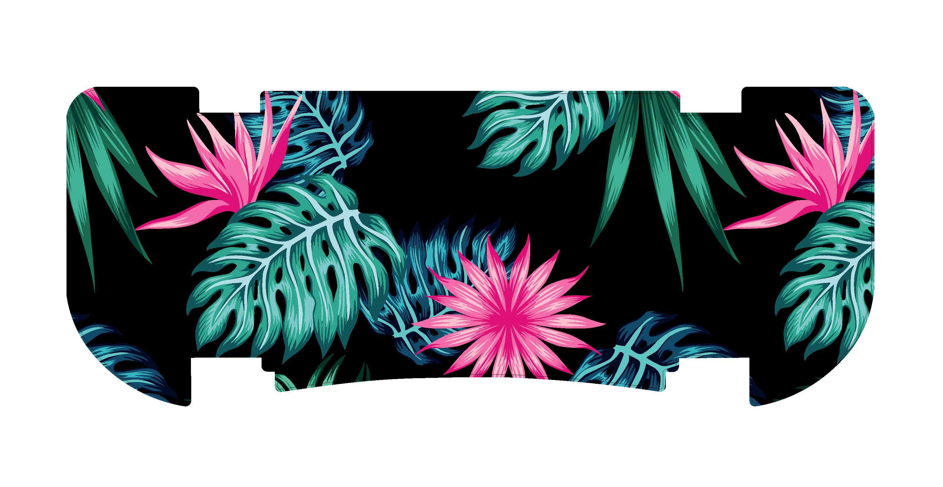 Pink Tropics Rear Step Mat