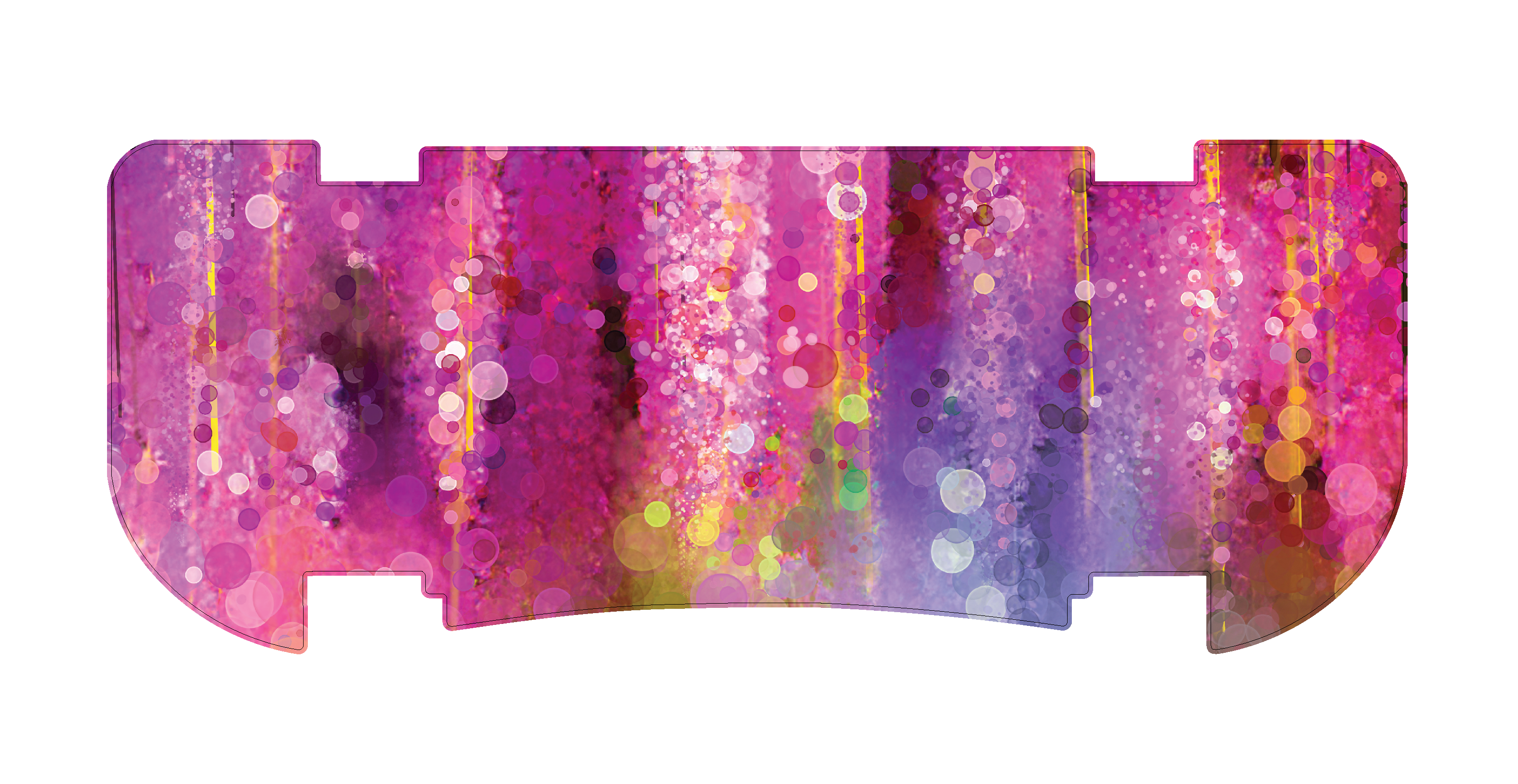 Pink Watercolor Rear Step Mat