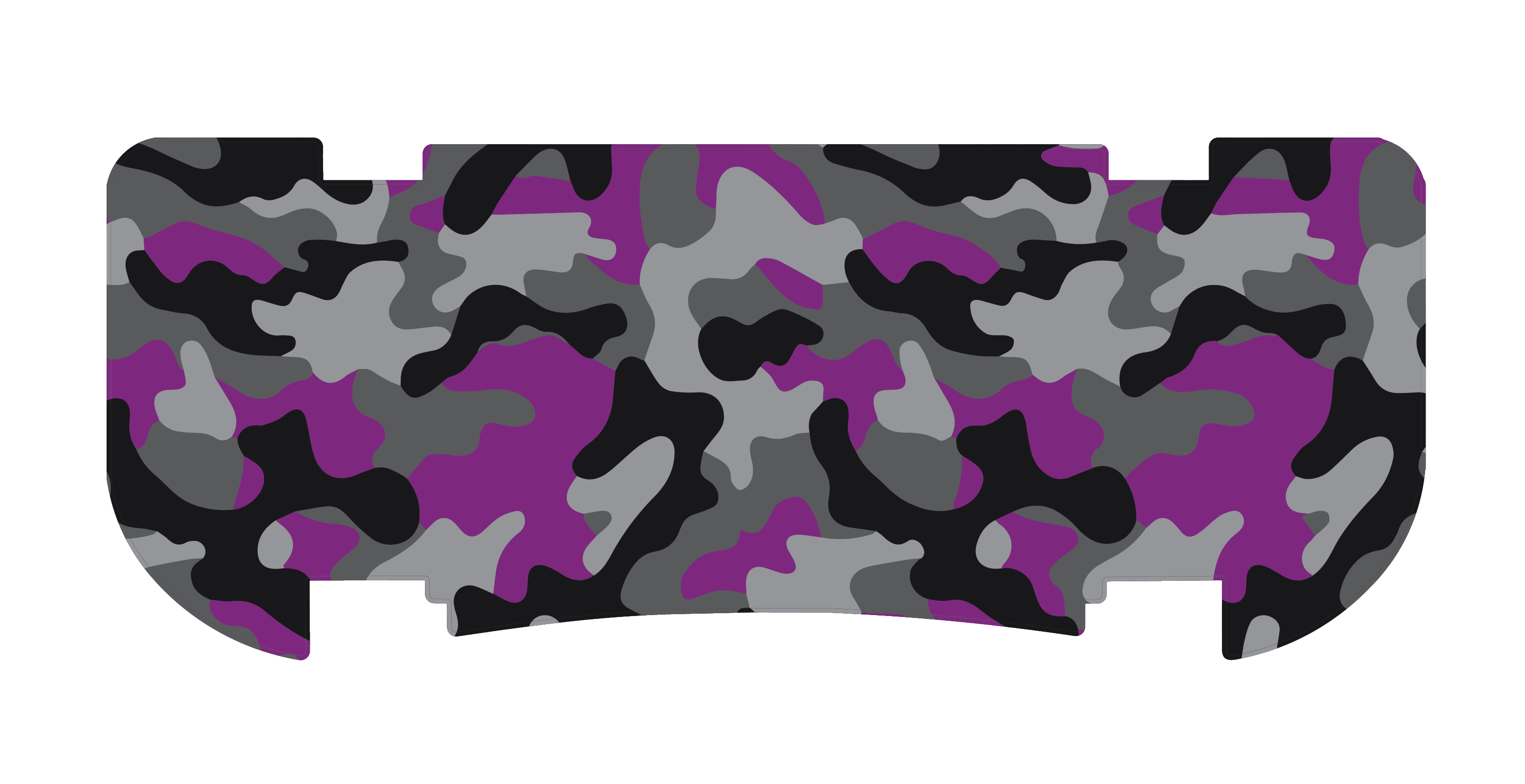 Purple Camo Rear Step Mat