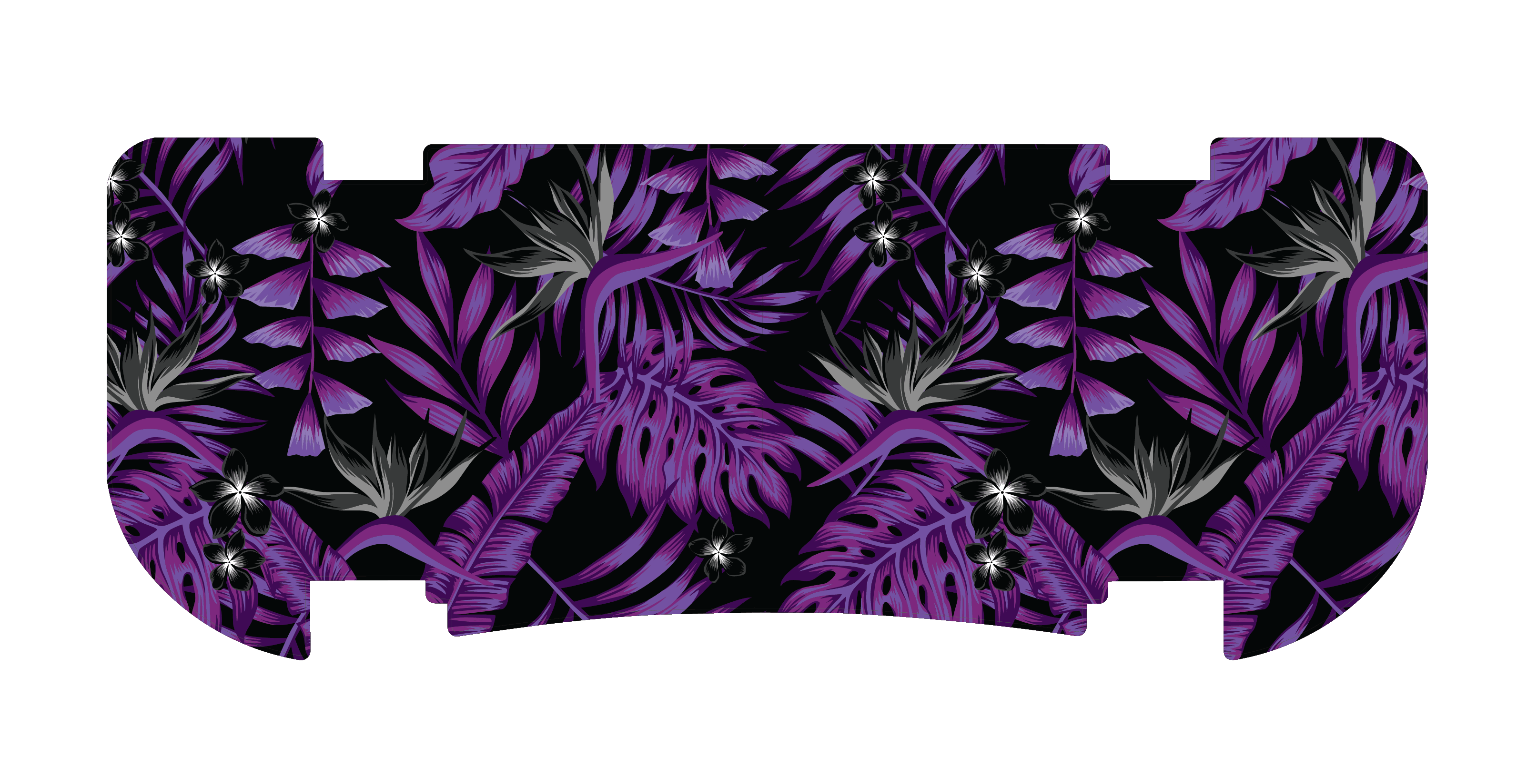 Purple Hibiscus Paradise Rear Step Mat