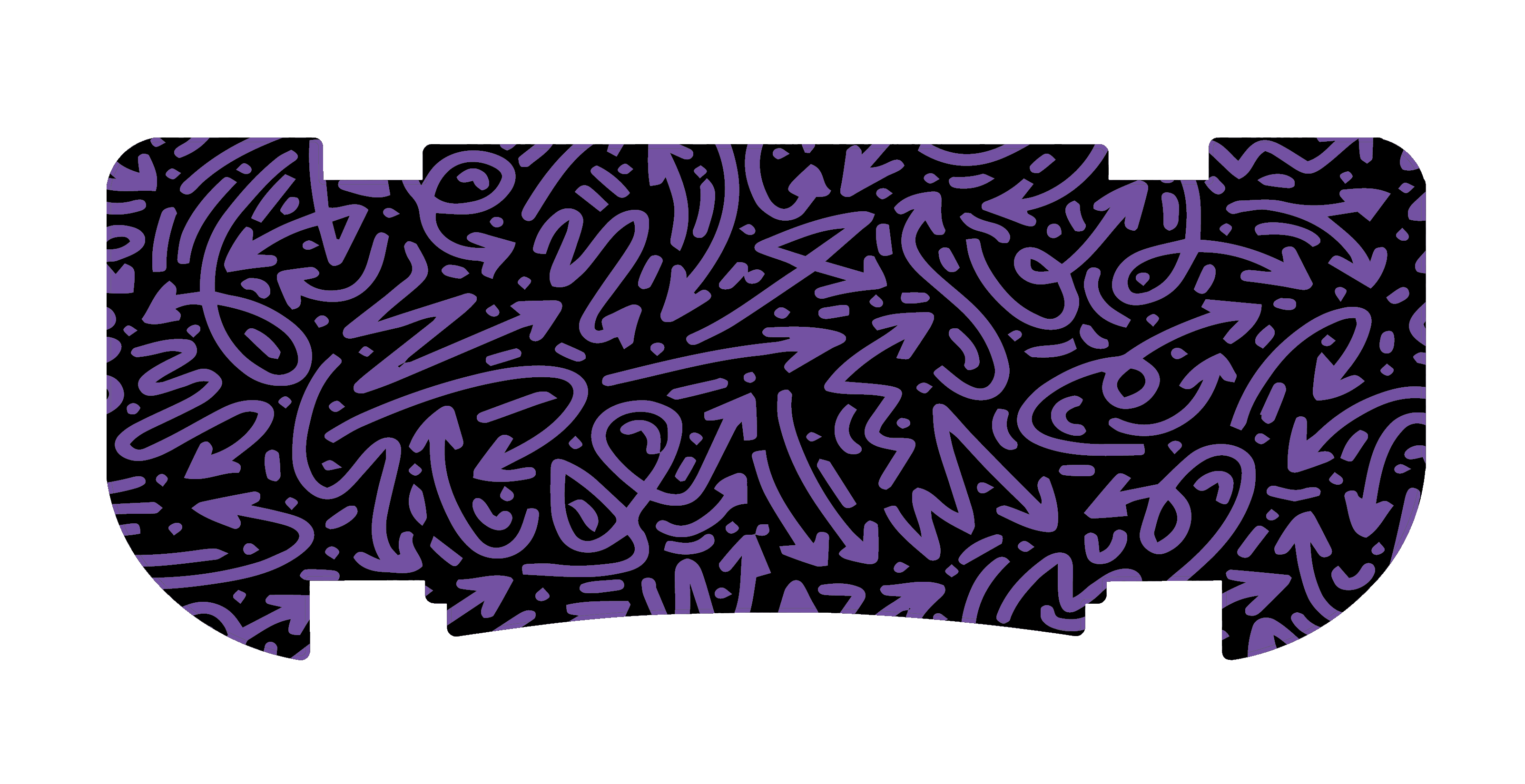 Purple Pen N' Paper Rear Step Mat