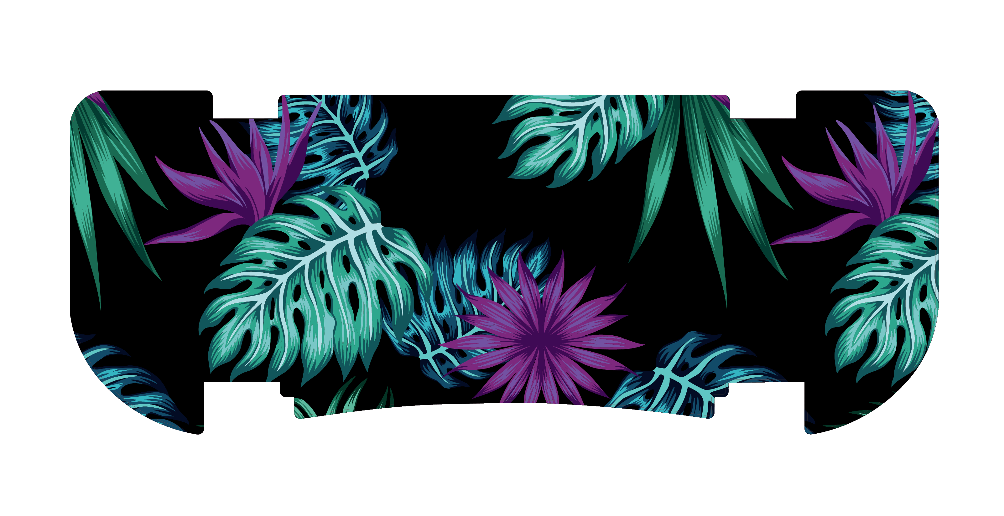 Purple Tropics Rear Step Mat