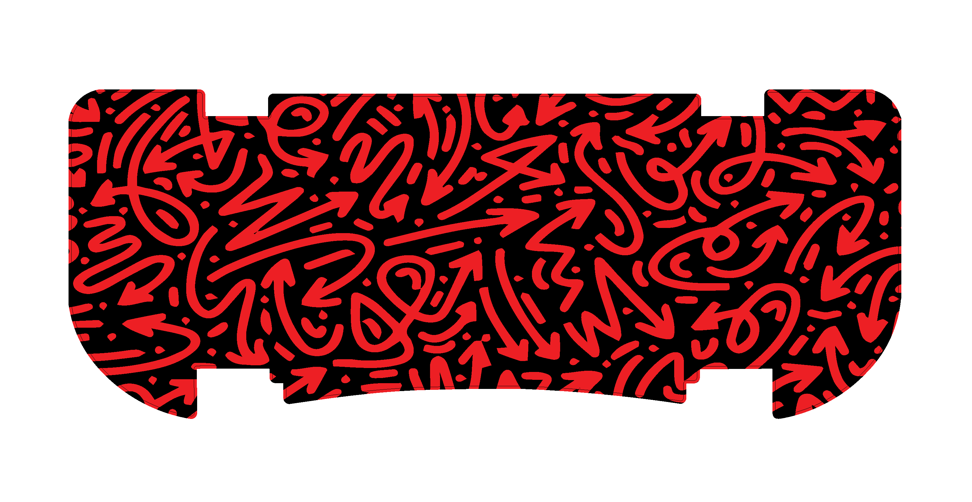 Red Pen N' Paper Rear Step Mat