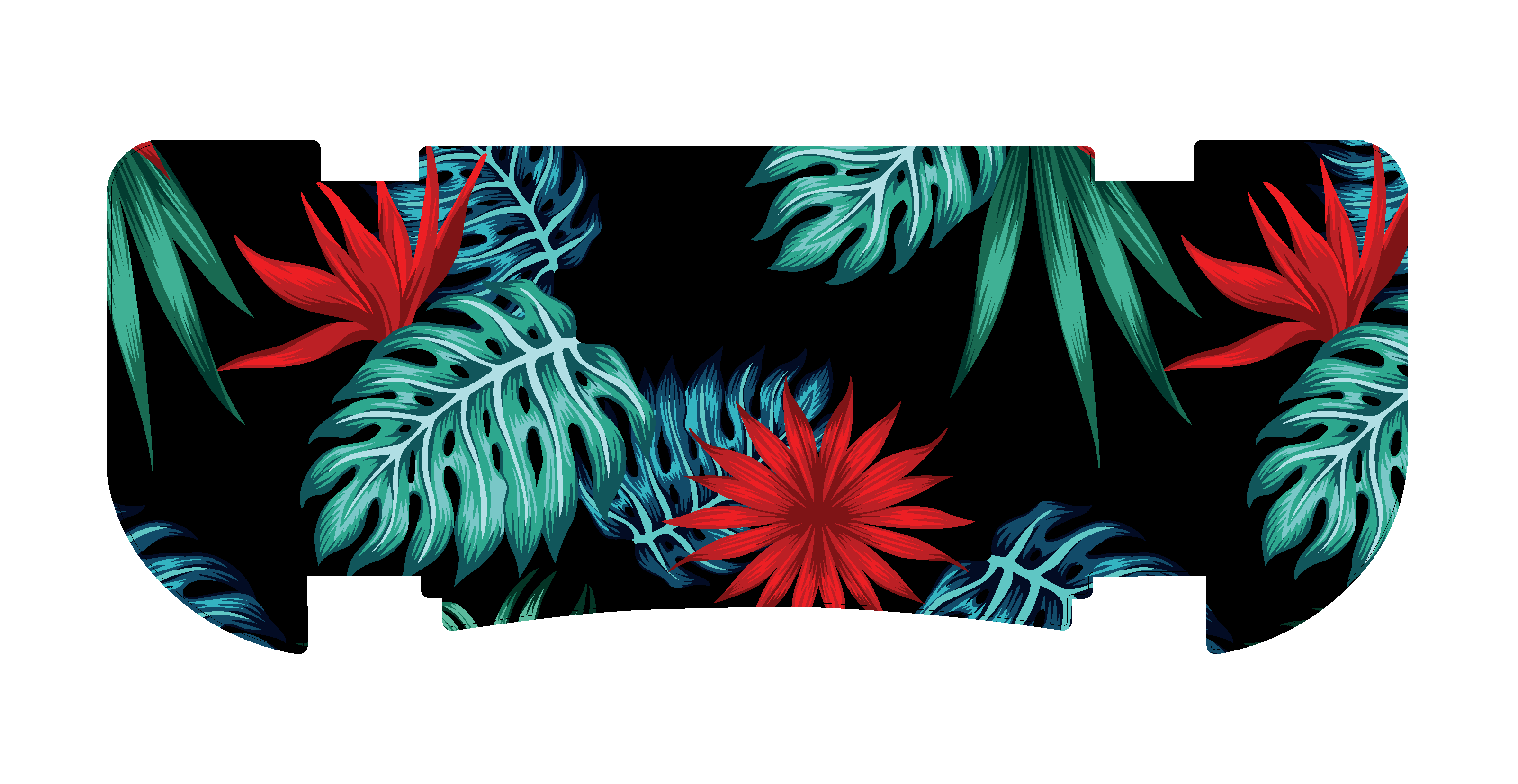 Red Tropics Rear Step Mat