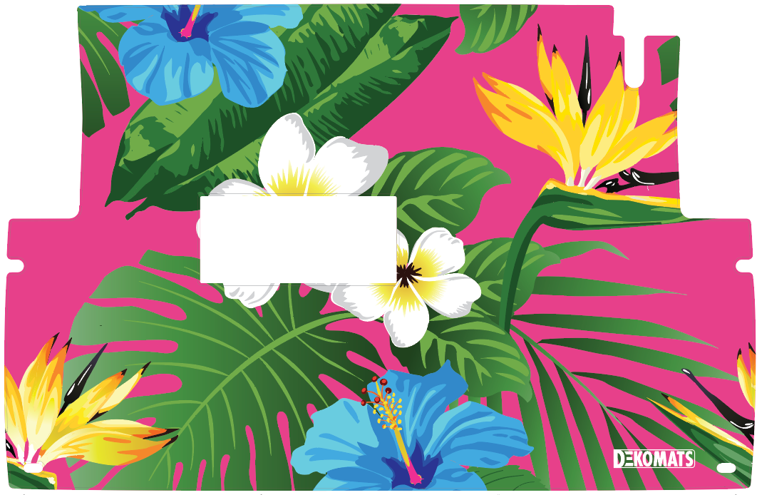Color Matched Hot Pink Tropical Hibiscus  - Precedent and Mach Rear Step