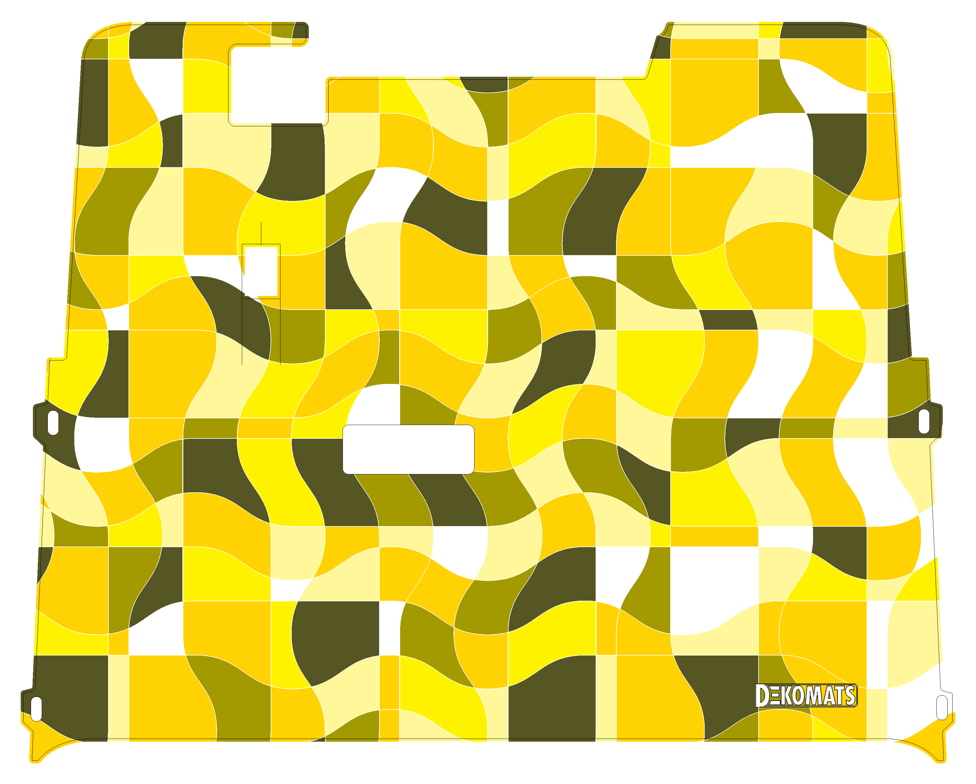 Yellow Geometric